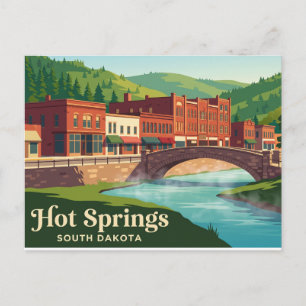 Carte Postale Sources chaudes Dakota du Sud