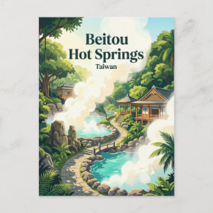 Carte Postale Sources chaudes de Beitou à Taïwan