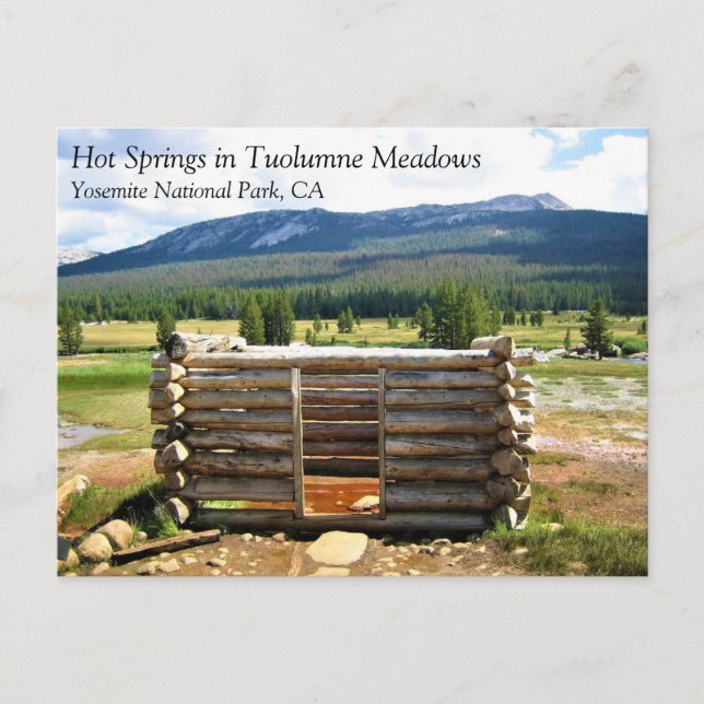 Carte Postale Sources chaudes en Tuolumne Meadows, Yosemite, CA  (Devant)