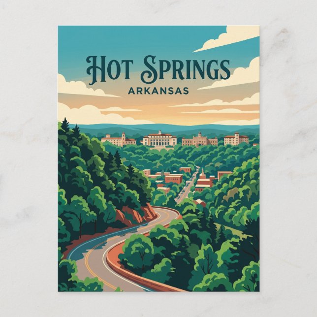Carte Postale Sources chaudes USA (Devant)
