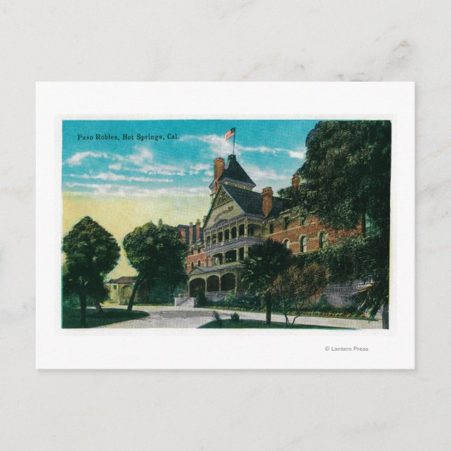 Carte Postale Sources thermales en Robles Paso, CAPaso Robles, C (Devant)