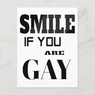 Carte Postale Souriez si vous êtes gay