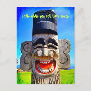 Carte Postale Souriez Tandis Que Vous Avez Dents Citer Totem Rir