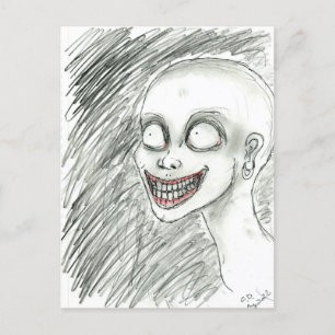 Carte Postale Sourire blanc