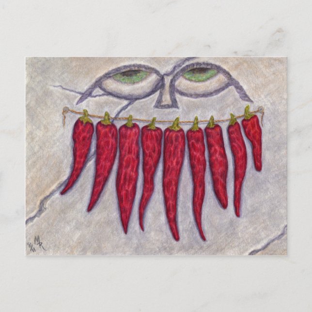 Carte Postale Sourire de poivre séché (Devant)