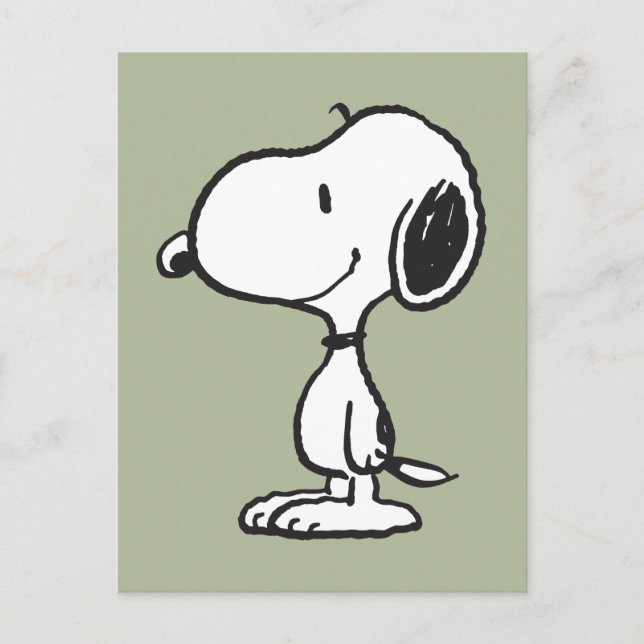 Carte Postale Sourire de Snoopy Rire Rire (Devant)