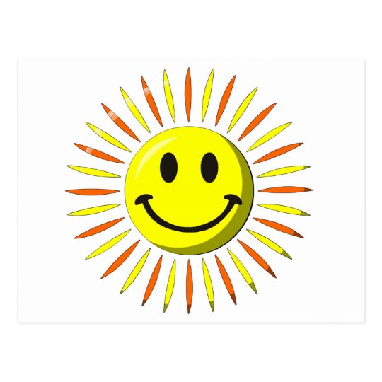 Carte Postale Sourire Heureux Lumineux Visage Zazzle Fr