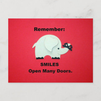 Carte Postale Sourires Ouvre De Nombreuses Portes !