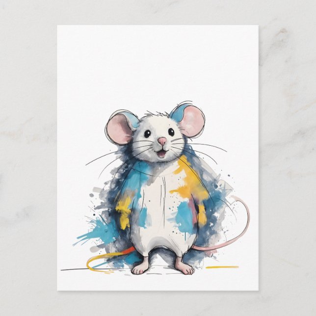 Carte Postale Souris (Devant)