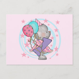 Carte Postale Souris 1er anniversaire T-shirts et cadeaux