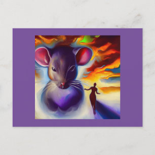 Carte Postale Souris animal Spirit 2