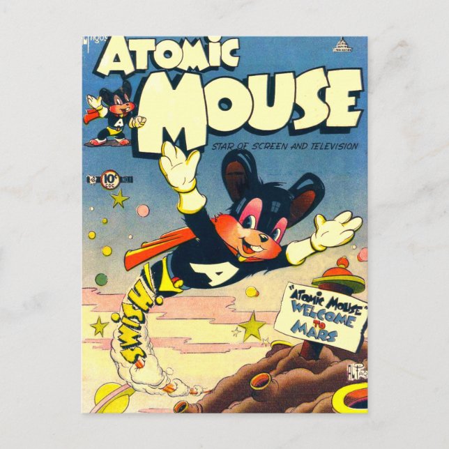 Carte Postale Souris atomique no 1 (Devant)