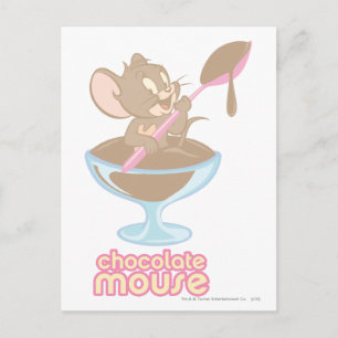Carte Postale Souris au chocolat Jerry
