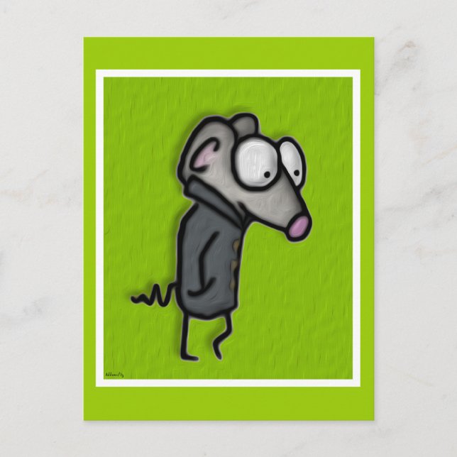 Carte Postale Souris dans une fosse (Devant)