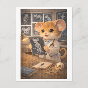 Carte Postale Souris de carrière en tant que radiologue
