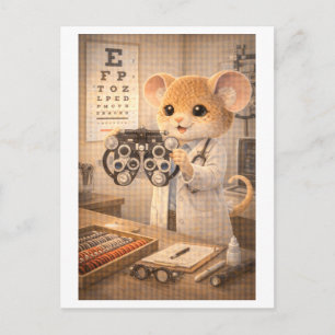 Carte Postale Souris de carrière en tant qu'optométriste