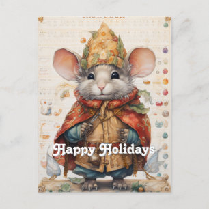Carte Postale Souris de Noël 22 Collage