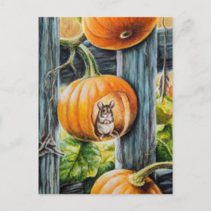 Carte Postale Souris heureuse