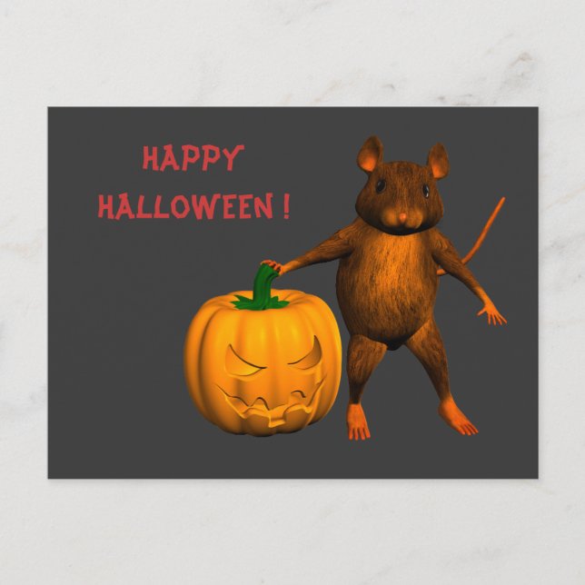 Carte Postale Souris Maison (Devant)