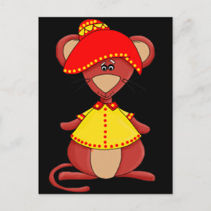 Carte Postale Souris mexicaine pour enfants