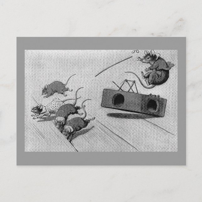 Carte Postale Souris sources sûres Mousetrap (Devant)