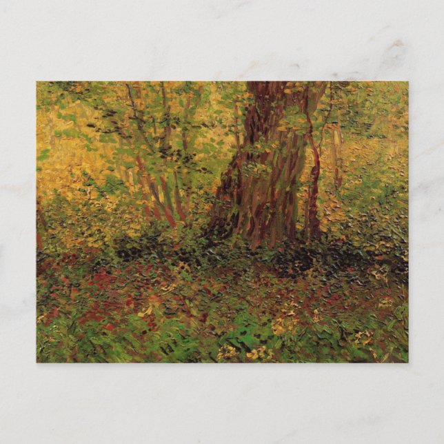 Carte Postale Sous-bois, Van Gogh Fine Art (Devant)