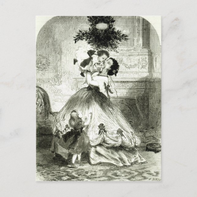 Carte Postale Sous la Mistletoe' (Devant)