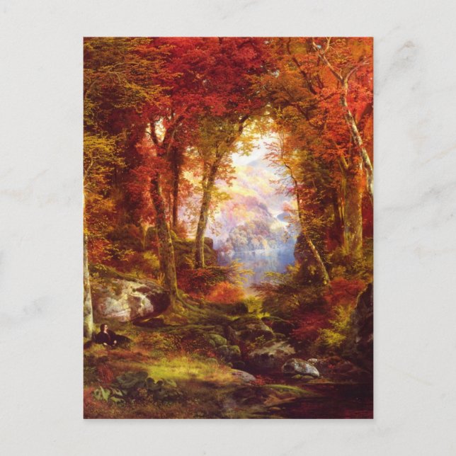 Carte Postale Sous les arbres (Devant)