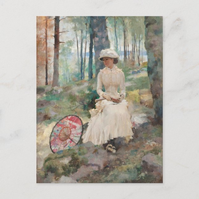 Carte Postale Sous les bouleaux CC0067 Albert Edelfeue (Devant)