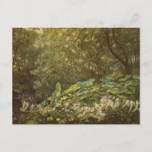 Carte Postale Sous les Feuilles de Dock par Richard Doyle, Fairy