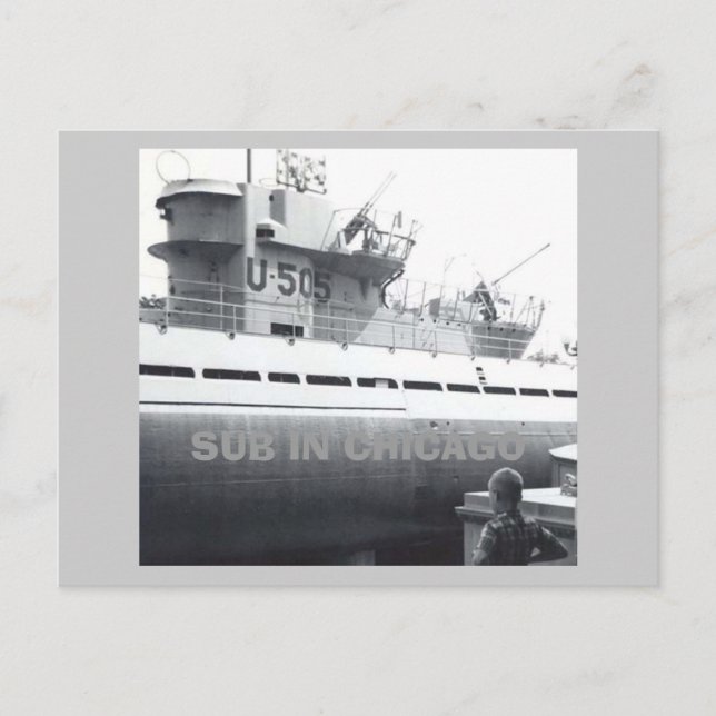 CARTE POSTALE SOUS-MARIN À CHICAGO (Devant)