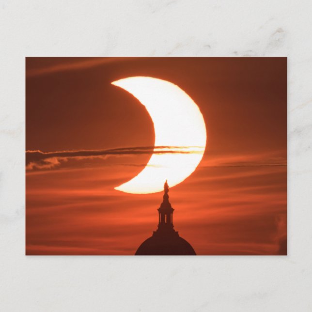 Carte postale sous-titrée Solar Eclipse 2021 (Devant)
