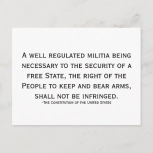 Carte Postale Soutenez la préservation de la liberté !