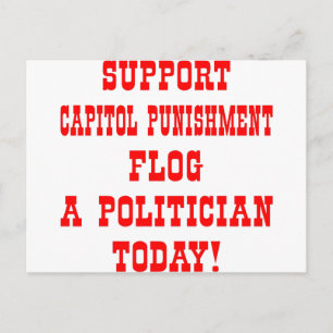 Carte Postale Soutenez La Punition Capitole Flog Un Politicien A