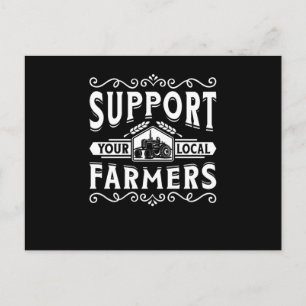 Carte Postale Soutenez vos agriculteurs locaux