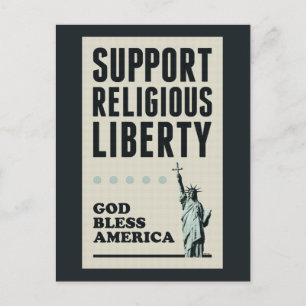Carte Postale Soutenir la liberté religieuse