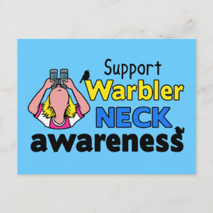 Carte Postale Soutenir la sensibilisation au cou de la Paruline