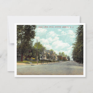 Carte Postale South Amboy NJ, rue Main 1910