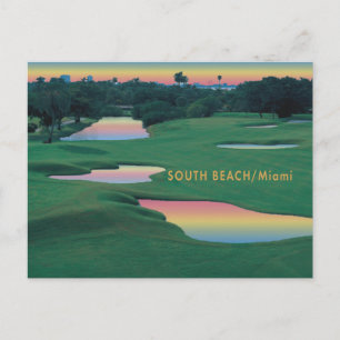 Carte Postale South Beach - Miami GOLF