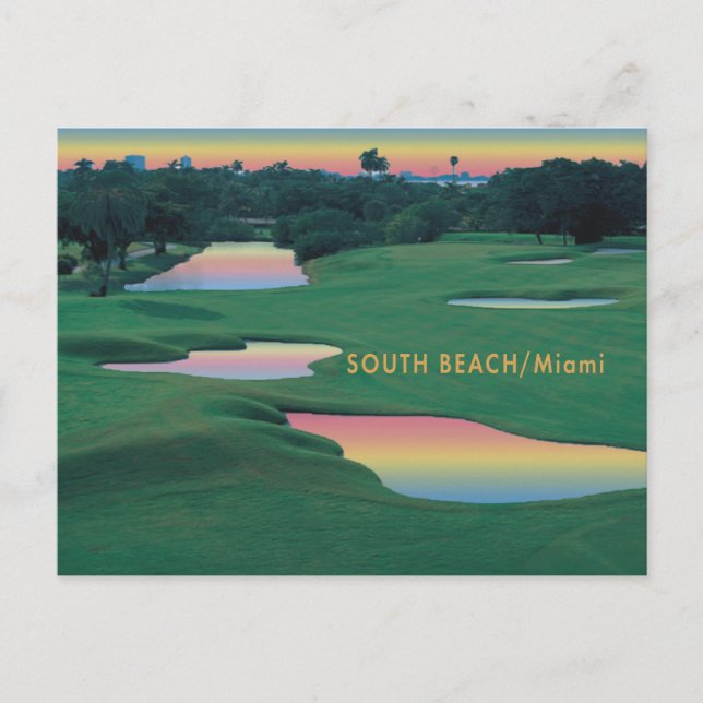 Carte Postale South Beach - Miami GOLF (Devant)