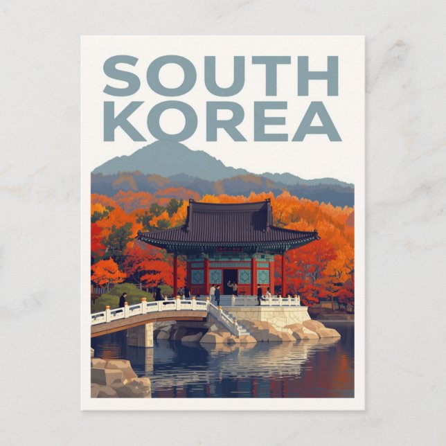 Carte Postale South Korea Autumn Palace (Devant)