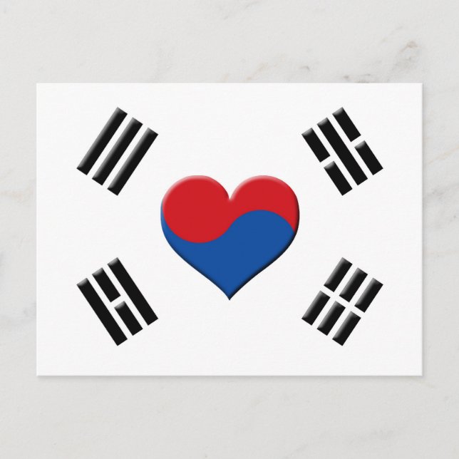 Carte Postale South Korean Heart (Devant)