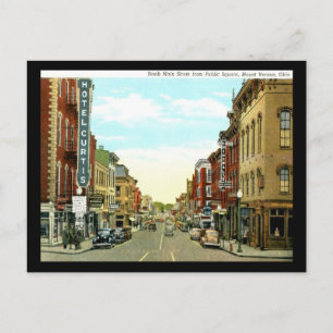 Carte Postale South Main Street du Carré public, Mont Vernon
