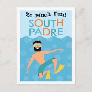 Carte Postale South Padre Island Fun Hipster Travel