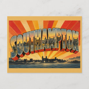 Carte Postale Southampton Angleterre Estuaire Maritime Vintage