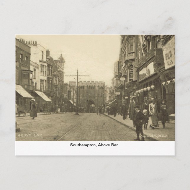 Carte Postale Southampton, au-dessus de Bar (Devant)