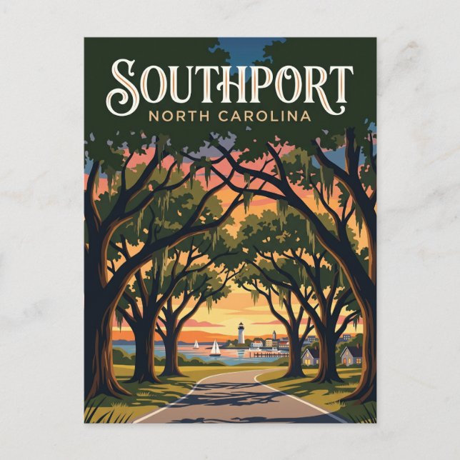 Carte Postale Southport États-Unis (Devant)