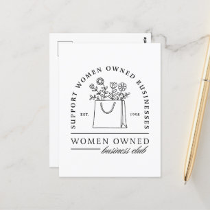 Carte Postale Soutien aux entreprises appartenant à des femmes e