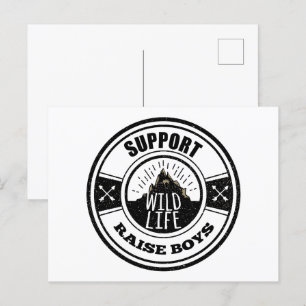 Carte Postale Soutien Wild Life Raise Boys