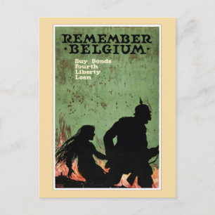 Carte Postale Souvenez-vous de la propagande belge